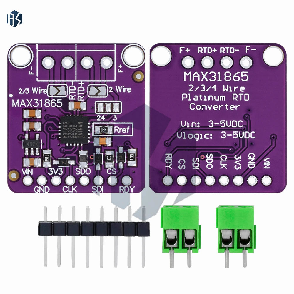 3 3v 5v MAX31865 Platinum Resistance Temperature Detector Module RTD Zpaxo