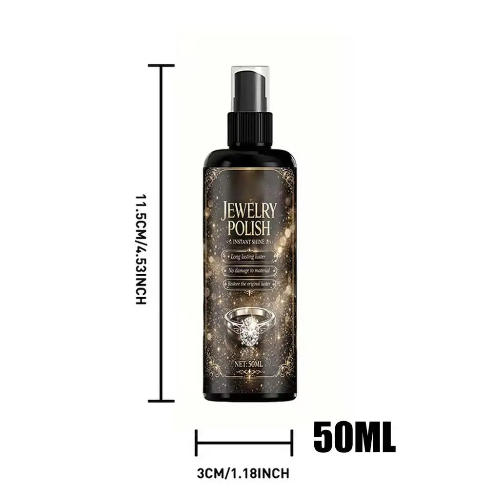 Jewelry Polishing Spray Silver Gold Gemstone Cleaner Shine Restorer