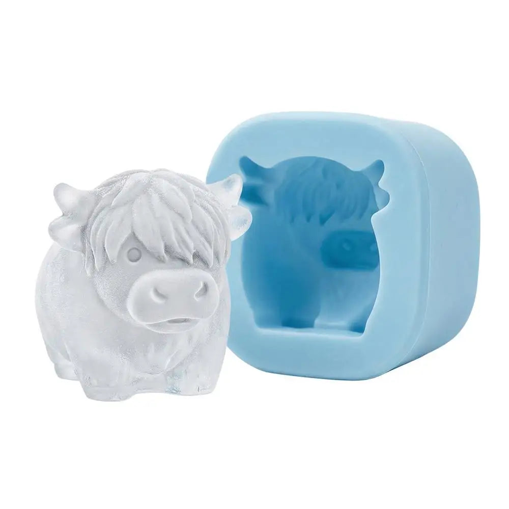 Ice Molds 6 Cavity Cow Shaped Flexible Chilling Cube Making Tool