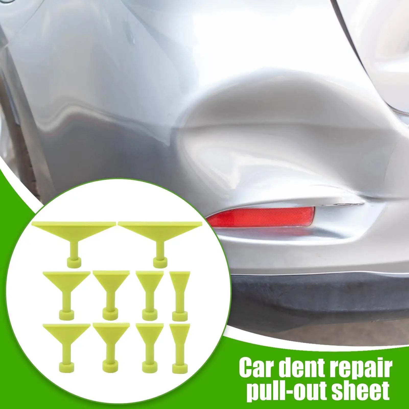 Dent Removal Puller Tabs 10-Pieces No Paint Remover Glue Vehicle Body