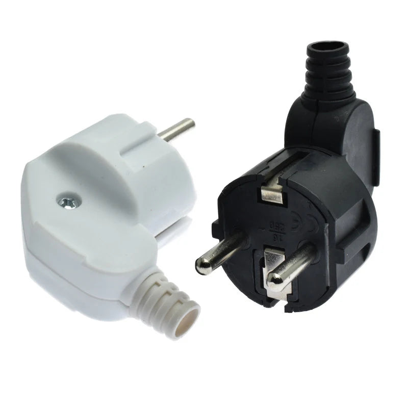 Repalcement EU AC Outlet Spain Korea Rewireable Socket Outlet Male Female Wiring Plug Extension Cord Cable Connector Power Cable Zpaxo