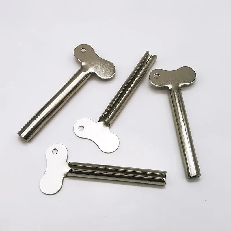 5pcs Stainless Steel Toothpaste Squeezer Facial Cleanser Toothpaste Dispenser Squeezer Tube Tools Metal Bathroom Accessories Zpaxo
