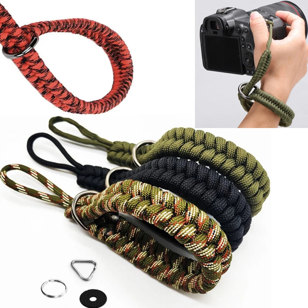 Handmade Woven Wrist Lanyard Adjustable Safety Strap Safer Connector
