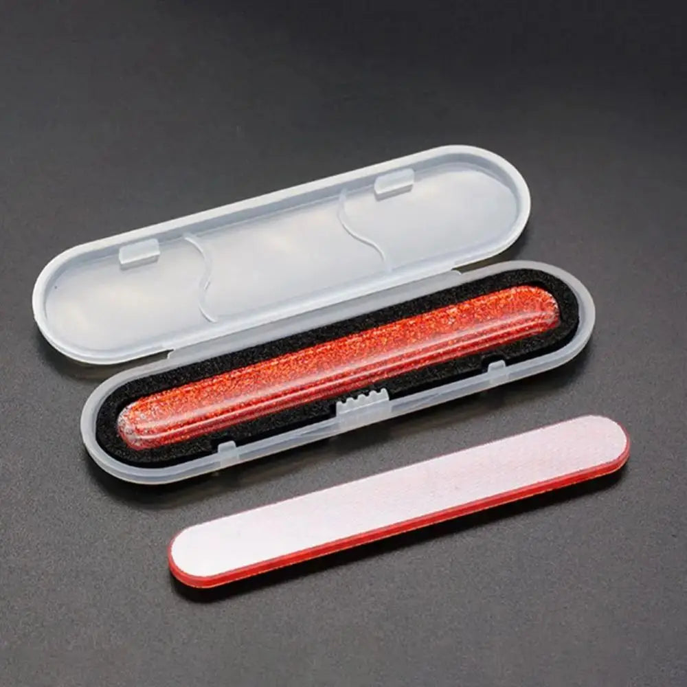 1Pcs Nano Glass Nail File Polisher Salon Manicure Tool Nail Polishing Strip with Storage Case Nail Art Polish Manicure Zpaxo