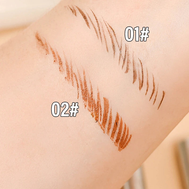 1/2PCS Long Lasting Sweatproof Waterproof Liquid Eyebrow Pencil Fine EyeLiner Pen Eyebrow Enhancers Eyebrow Brush Makeup Zpaxo