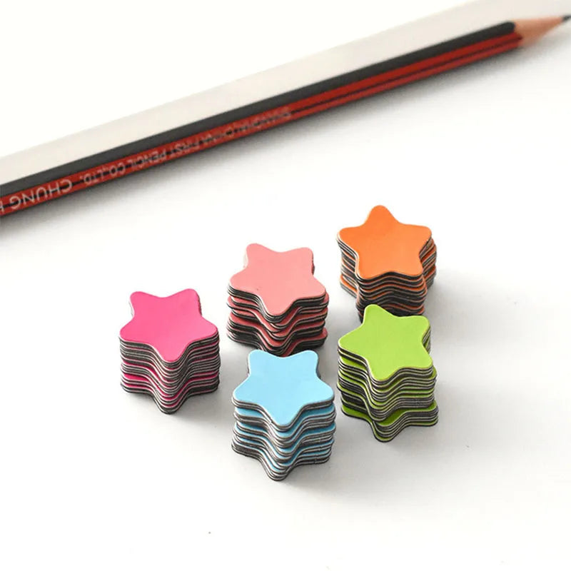 20Pcs 2cm Star Magnetic Blackboard Sticker Refrigerator Magnet Children Race Magnet Zpaxo