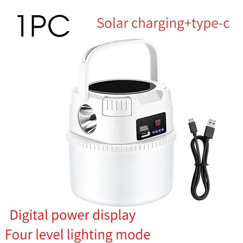Ultra Long Endurance Camping Light Solar Powered Outdoor Rechargeable