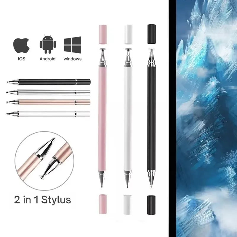 2-in-1 Stylus Pen for iPhone, Android & Tablet – 1/2/3 Pack
