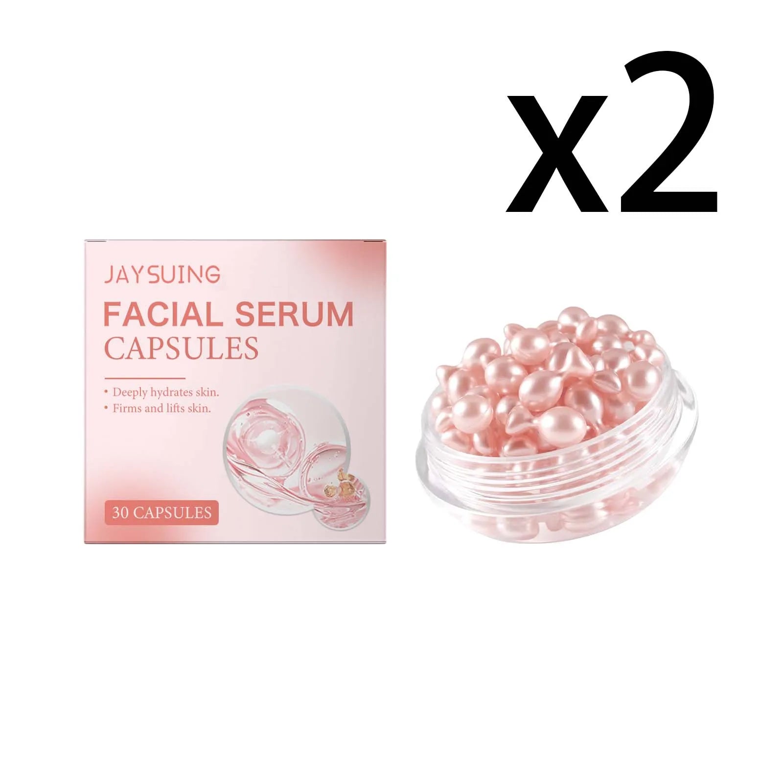 Jaysuing Retinol Face Essence Capsules – Firming Anti-Aging Serum Retinol Face Serum Zpaxo 2x30 CAPSULES 30 CAPSULES