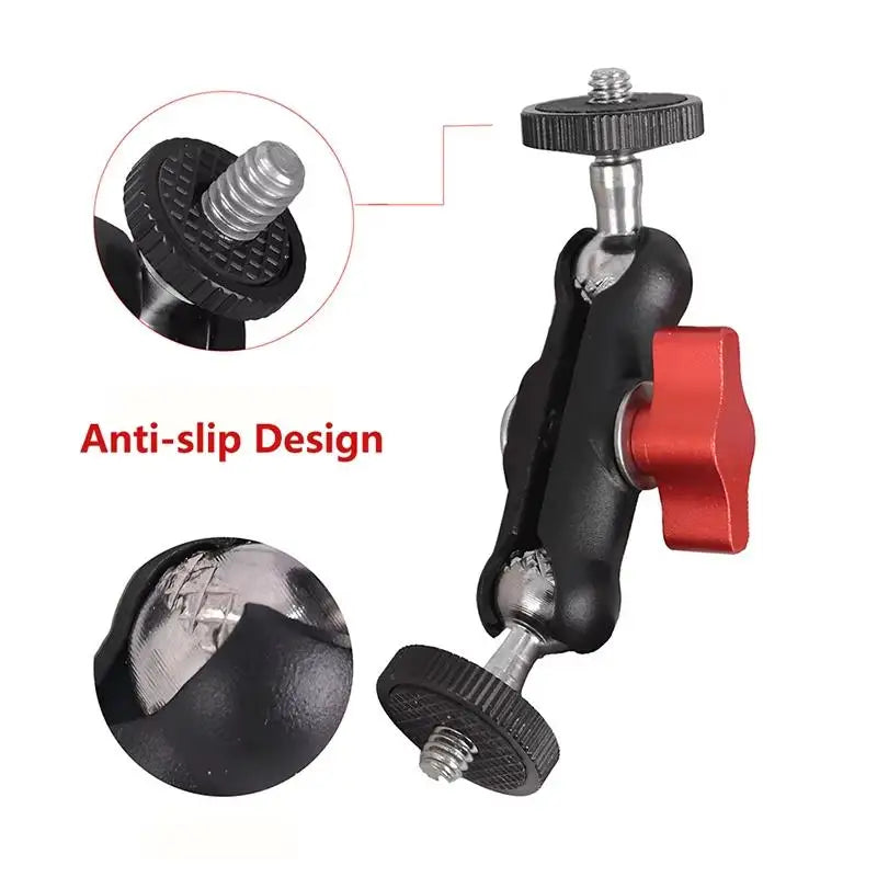 1 Set Photography Accessories Camera Metal Super Clamp With Double Ball Head Magic Arm For Monitor Light Mic Phone Mount Zpaxo