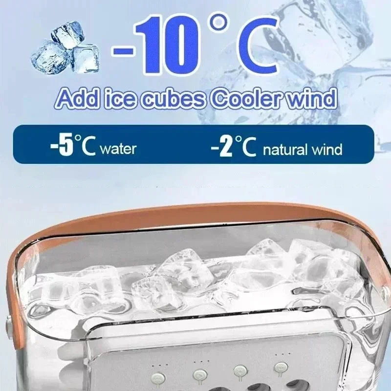 3 In 1 Portable Mini Air Cooler Fan AIr Conditioner LED Night Light Humidifier Adjustable Speed Personal Air Cooler Zpaxo