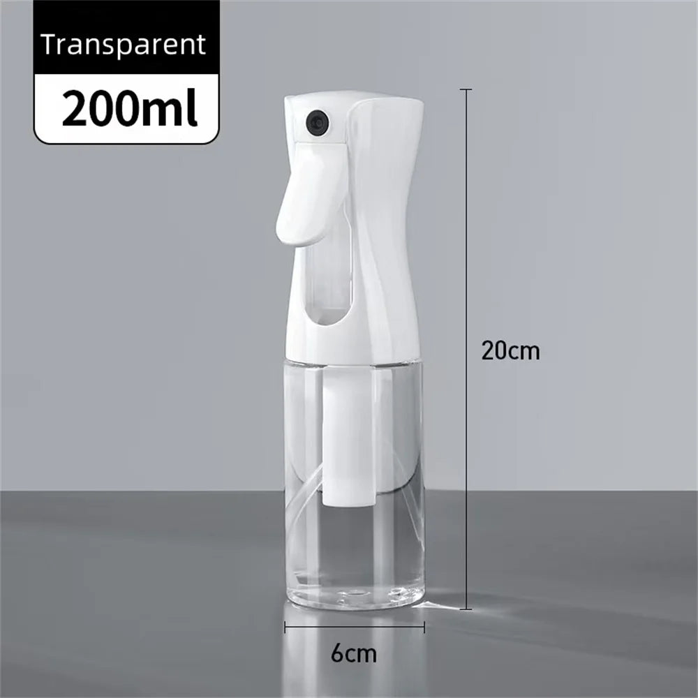 Hair Spray Bottle Refillable Fine Mist Styling Cleaning Garden Zpaxo 200ML Transparent