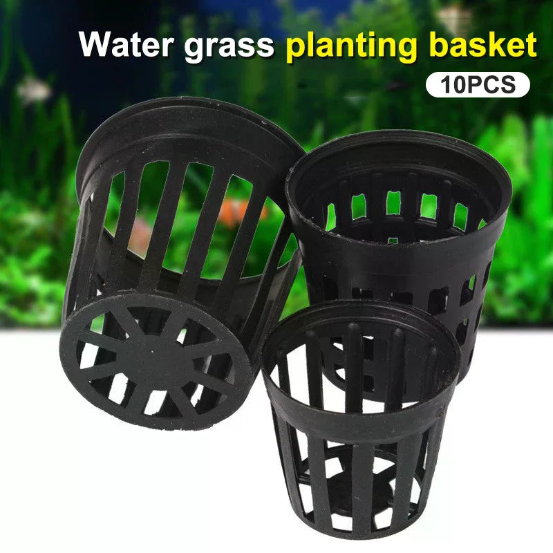 10Pcs Aquarium Flower Basket Water Grass Cup Aquarium Water Grass Growing Pots Sustainable Versatile Hydroponics Planting Cup Zpaxo