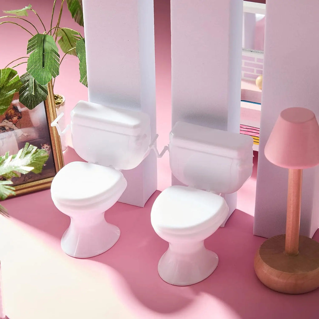 1:12 Scale Miniature Toilet – Dollhouse Bathroom Furniture