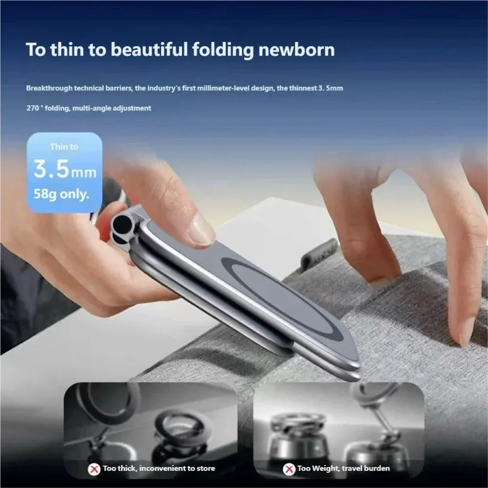 Ultrathin Foldable Magnetic Car Phone Mount – Universal Holder Magnetic Phone Mount Zpaxo