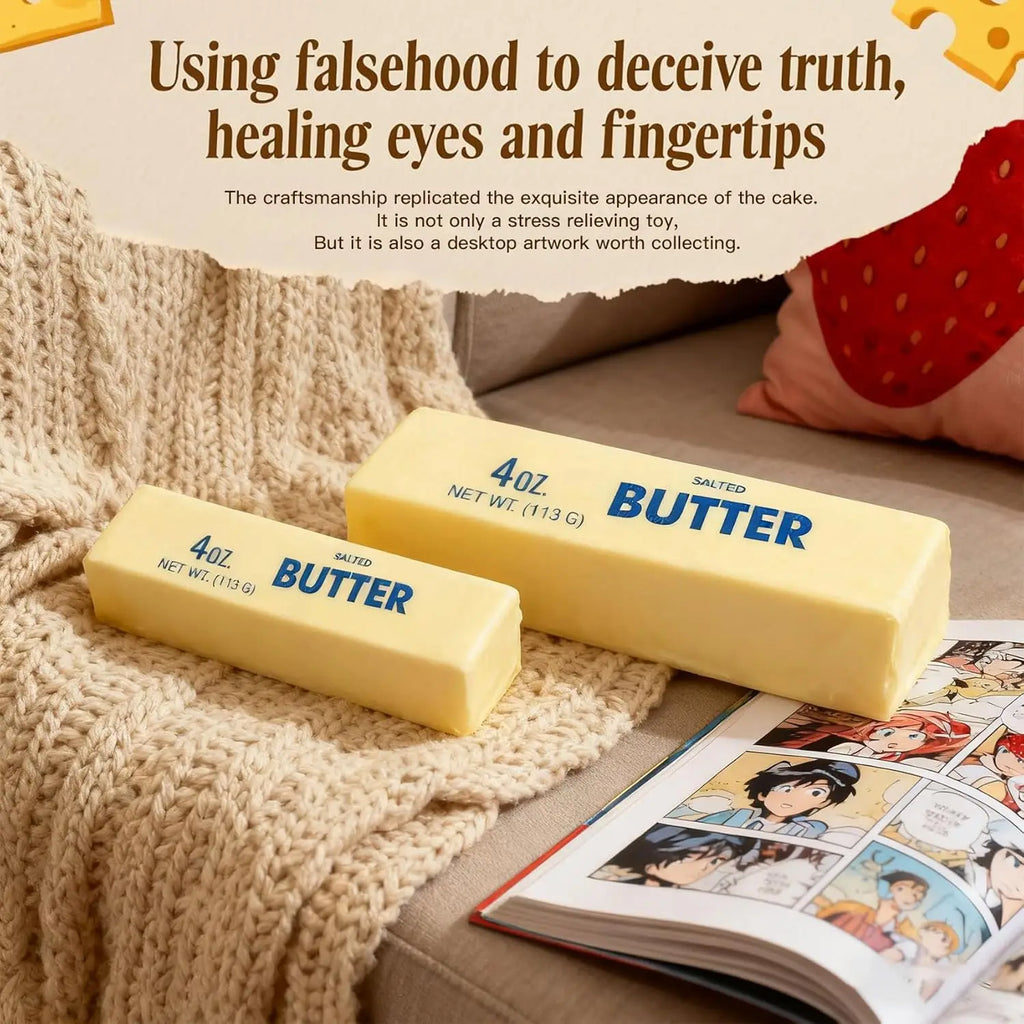Lifelike Sticky Soft Butter Stick Slow Rebound Toy Wet Moisture Hand