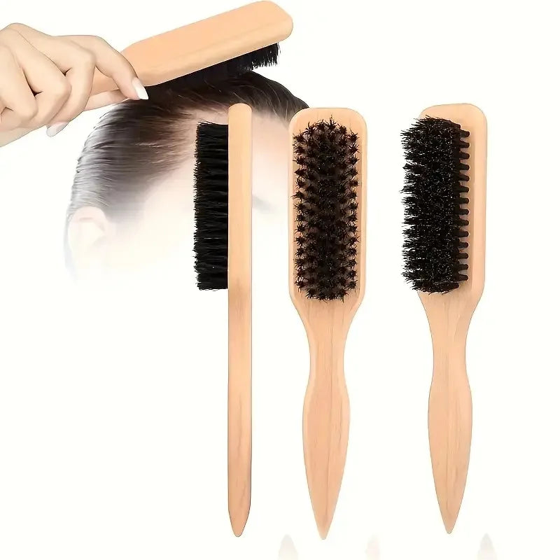 Hair Brushes - Bamboo Handle, Durable & Soft Bristles for Styling, Detangling, and Grooming, Gentle on Wet Hair, Perfect for All Zpaxo