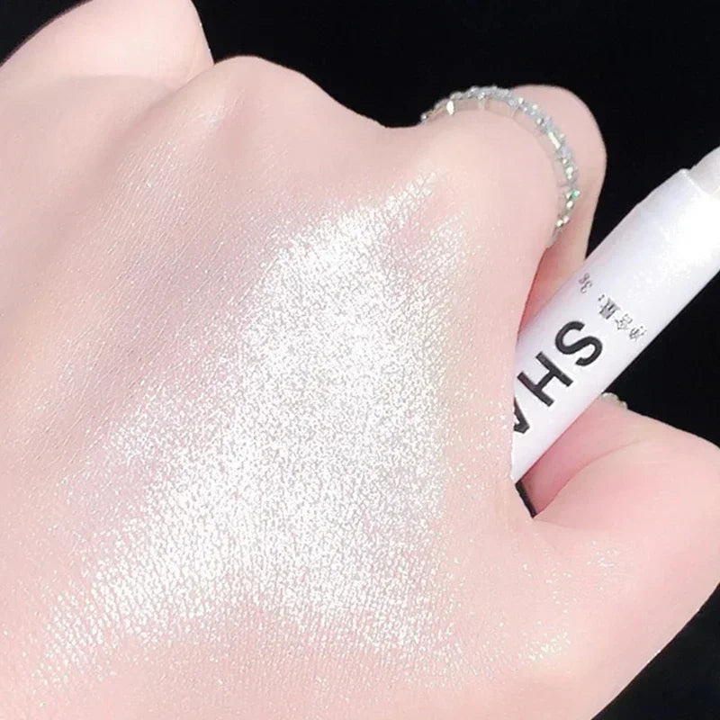Pearlescent Matte White Eyeshadow Eyeliner Pencil Waterproof Glitter