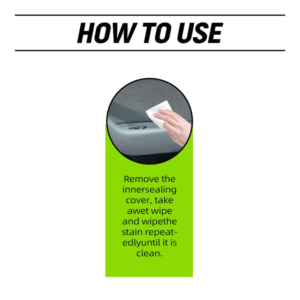 Car Interior Cleaning Wipes Multi-function Car Dashboard Seat Leather Nursing Brightening Wipes Car Wash Care Cleaning tools Zpaxo