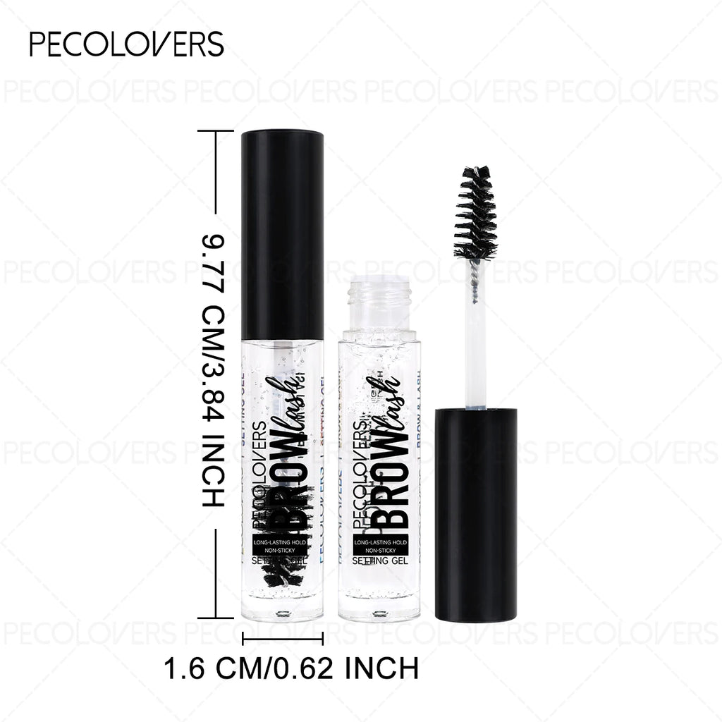1PC Eyebrow Gel with Brush - Mild Formula, Light and Non-sticky, Strong Styling, Waterproof, Suitable for All Skin Types Zpaxo