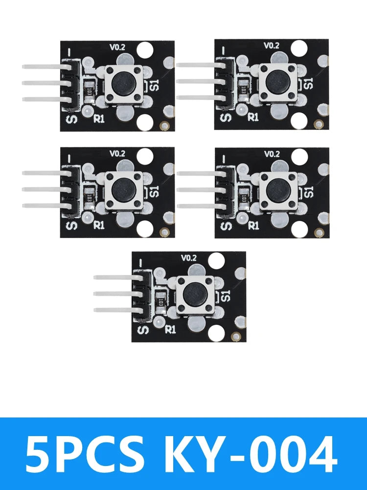KY-004 3Pin Tactile Switch Module 6x6x5mm Push Button Arduino DIY Zpaxo 5pcs