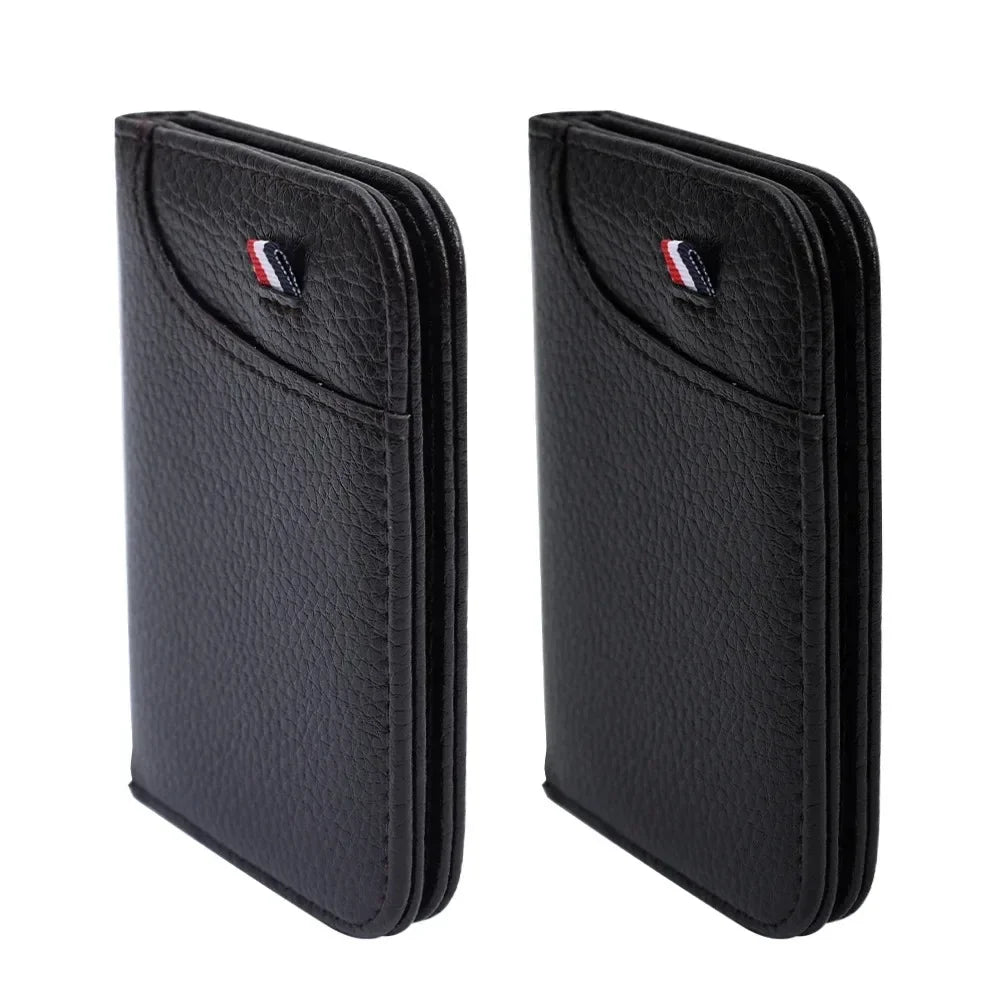 Ultra-Thin PU Leather Slim Card Holder Wallet | Unisex Mini