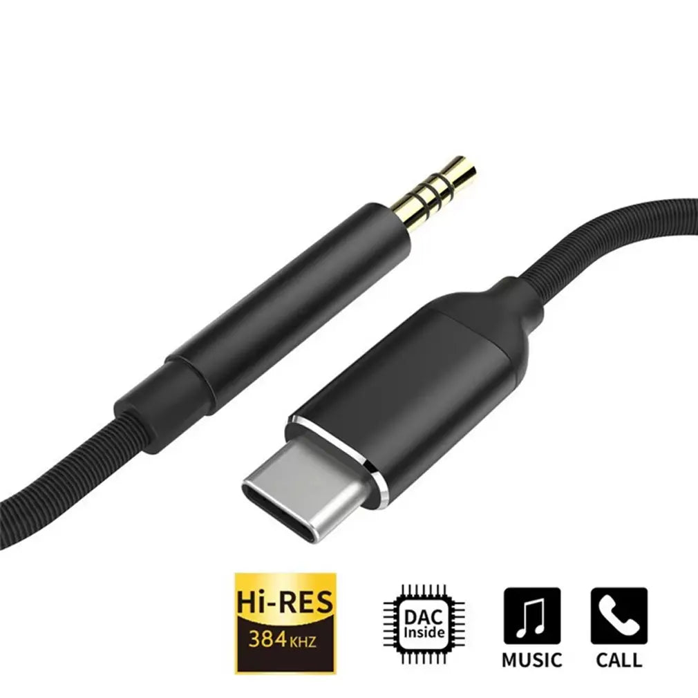 Usb Type C To 3.5mm Aux Audio Cable Headset Speaker Headphone Jack Adapter Car Aux for Samsung S20 Plus Note 20 S21 Ultra Tab S7 Zpaxo