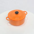 ▶1PCS Mini Pot Boiler Pan With Lid Kettle Dollhouse Miniature Cooking Ware Play Kitchen Toy Doll House Accessories Zpaxo Orange