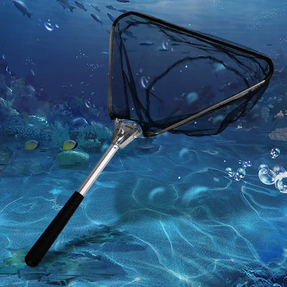 Folding Trout Net Aluminium Alloy Fly Fishing Catch Release Carp