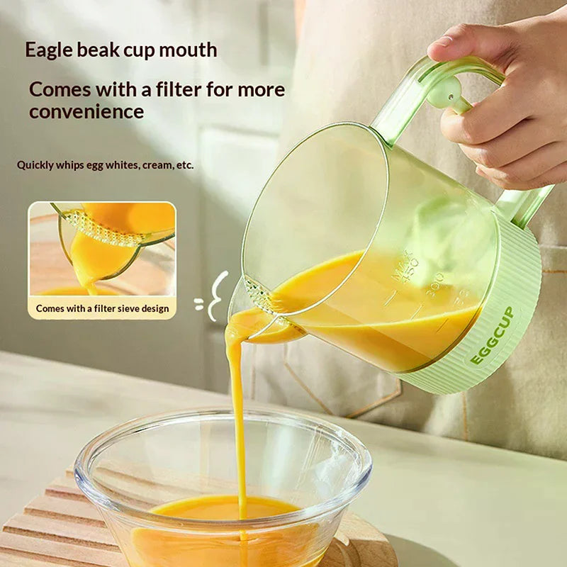 Salad Dressing Shaker Bottle Semi-automatic Stirring Cup Kitchen Egg Zpaxo