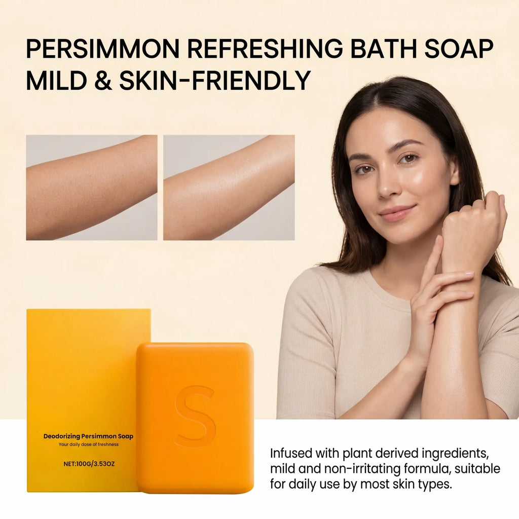 Persimmon Bath Soap – Deep Cleansing & Moisturizing Bar Moisturizing Bar Soap Zpaxo