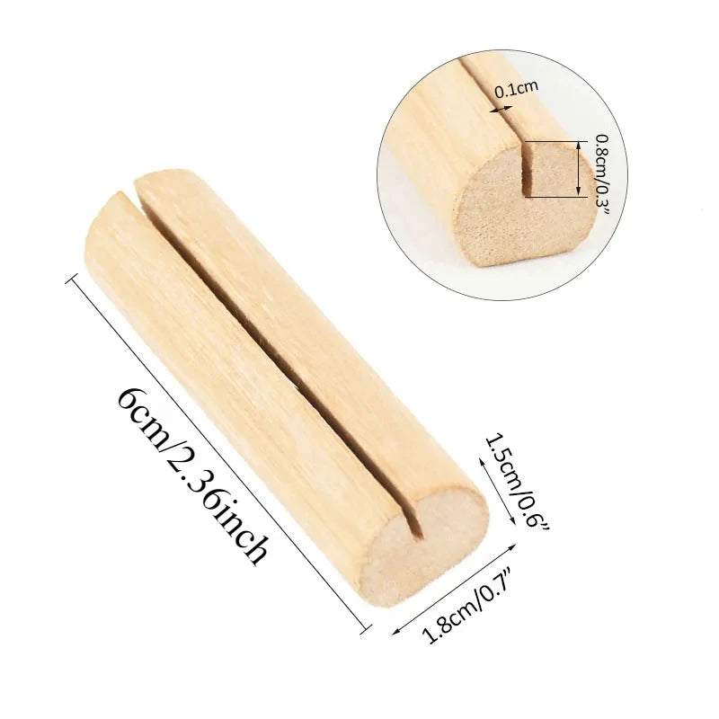 20 Wooden Table Number Stand Wedding Decoration Birthday Party Place