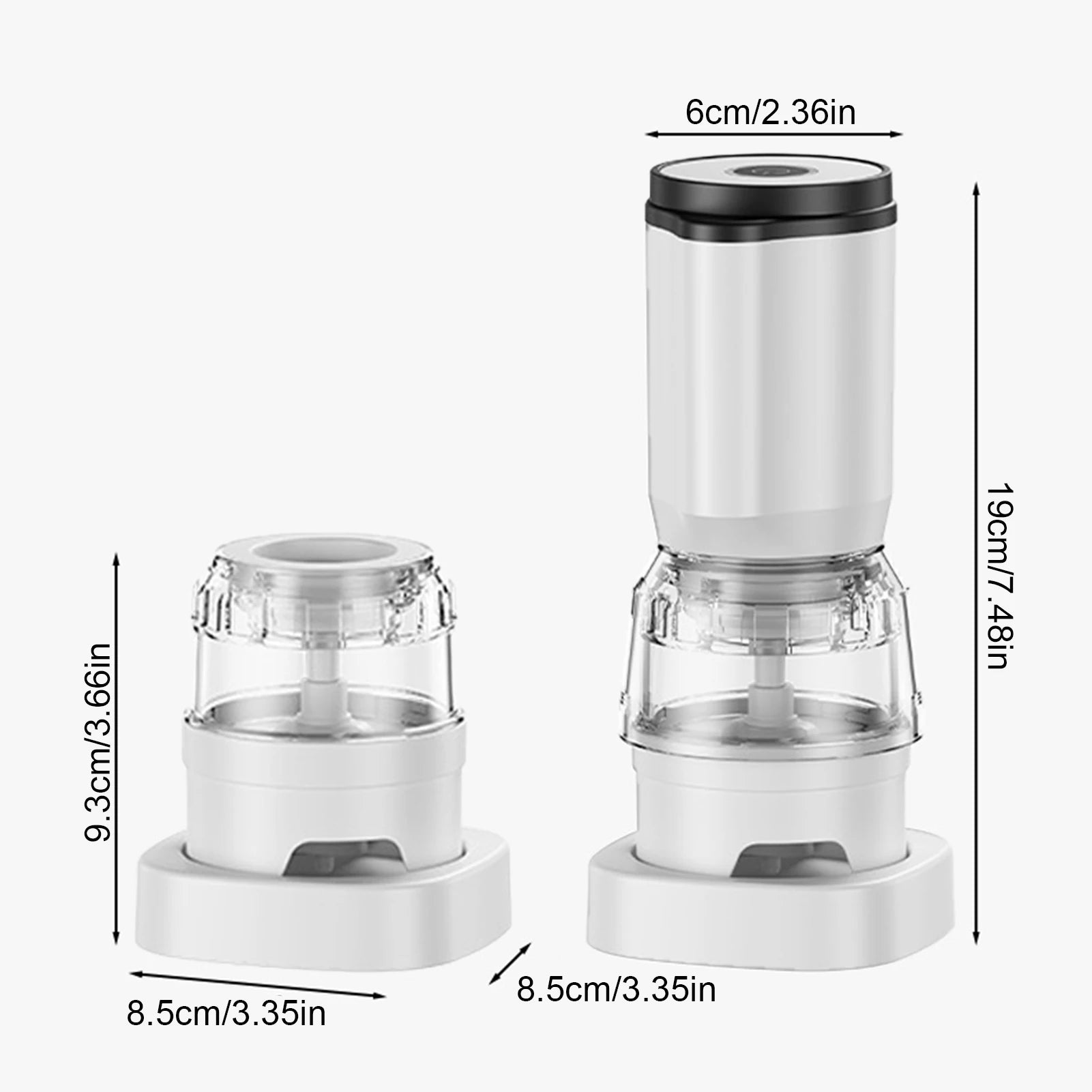 Quick Spice Grinder Pepper Grinder Mill Rechargeable Electric Salt Pepper Grinder Adjustable Spice Mill Automatic Kitchen Gadget Zpaxo