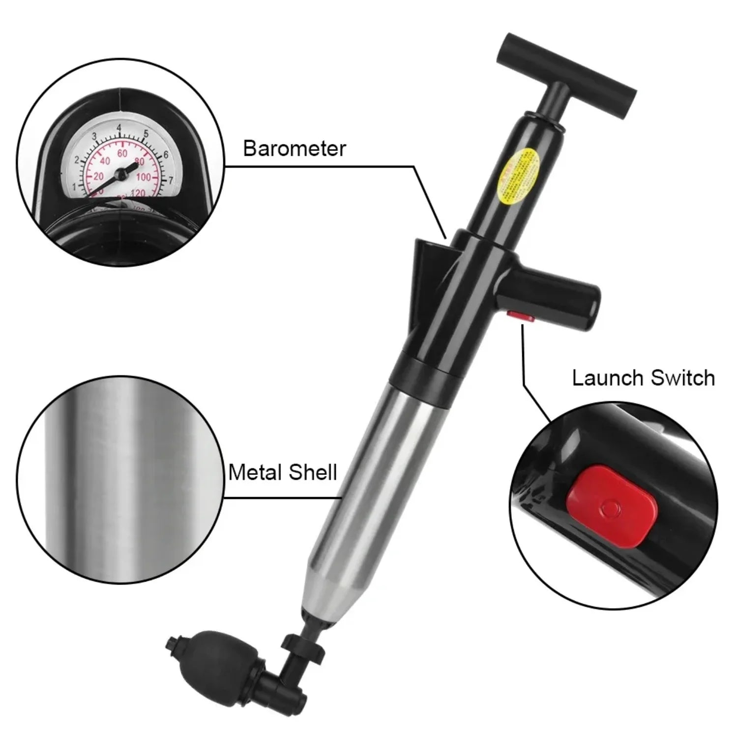 Toilet Unclogger Can Instantly Clear The Sewer Block The Toilet And Create A Universal Kitchen Floors Drain With Air Pressure Zpaxo