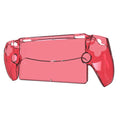 Transparent Protective Case Shockproof PC Game Machine Grip Shell Case Anti-Drop Washable for PS5 Portal for Playstation Portal Zpaxo Red China Mainland