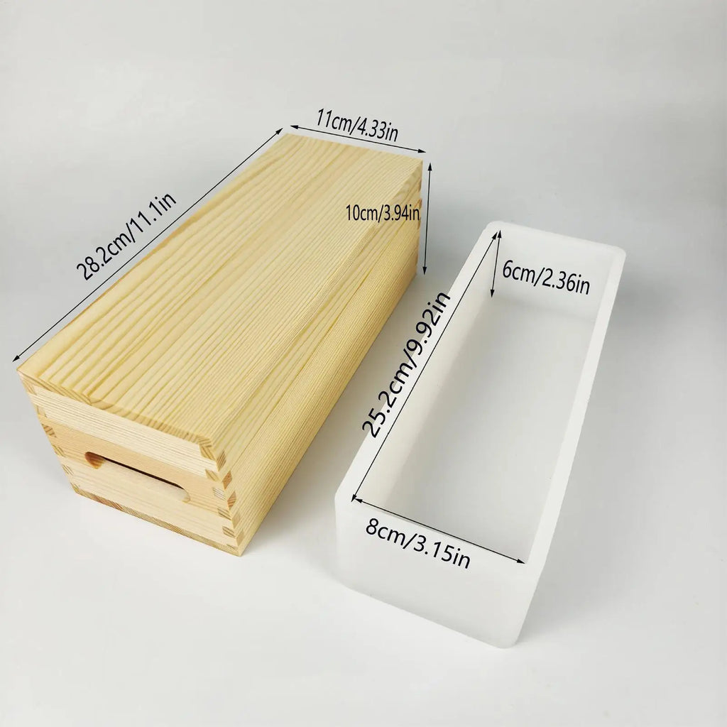 Soap Loaf Mold Rectangle Silicone Soap Loaf Molds 1300ml Easy Release Art Craft Maker Moulds For Handcraft Handmade Chocolate Zpaxo