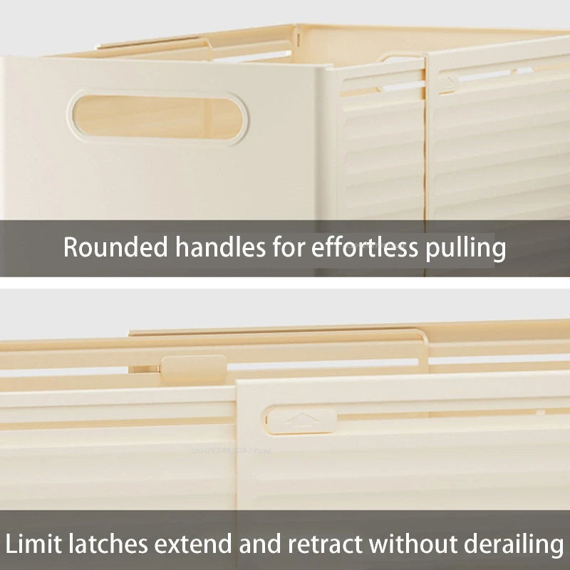Expandable Plastic Storage Boxes Suitable for Drawer Shelf Wardrobe Office Socks Space-Saving Storage Basket Stackable Zpaxo