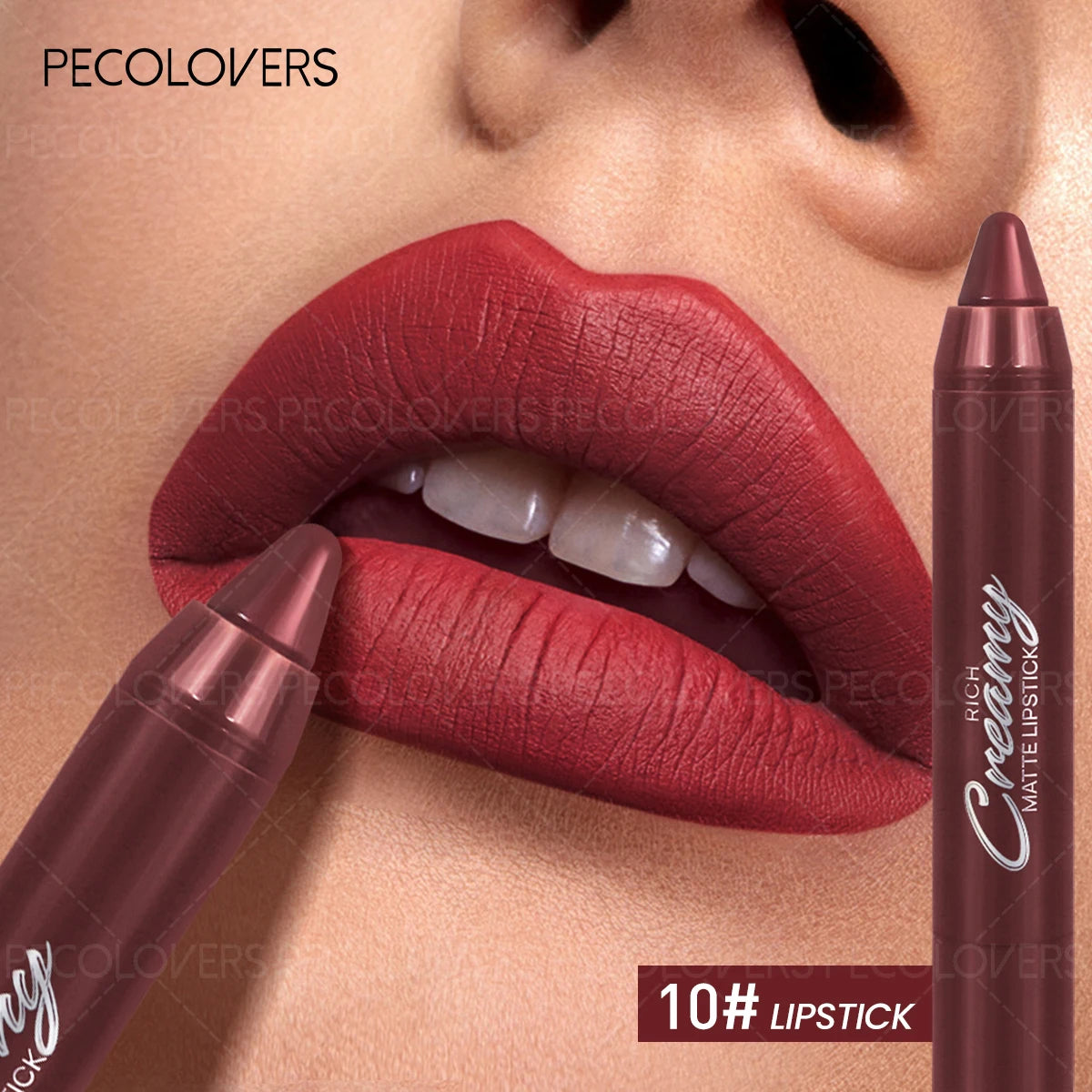 1PC Velvet Matte Lipstick Pen-Easy Glide, Long-Lasting, Non-sticky, Smooth Lip Liner &Lipstick in One for All Light Beige Types Zpaxo 10
