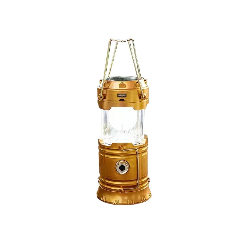 Camping light, solar multifunctional camping light, tent light, work light, outdoor lighting, portable horse light Zpaxo gold 31-40W