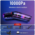 High Suction Handheld Car Vacuum Cleaner Portable Dual Use Household Water Absorption Cleaning Tool for Auto Interior Zpaxo black