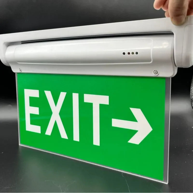 LED Emergency Exit Sign Light IP65 AC85-265V | 3Hr Backup Emergency Exit Light Zpaxo
