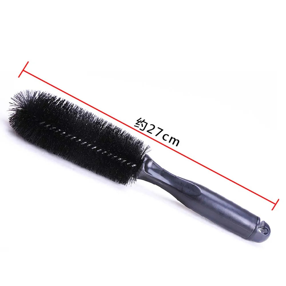 Soft Brush Washing Tools Car Accessories with Handle Detailing Cleaning Brush Rim Scrub Brush Car Wheel Brush Tire Cleaner Zpaxo