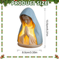 Blessed Mother Mary Night Light Plug Warm White LED Religious Decor
