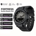 NORTH EDGE FORTRESS 2026 Men's Military Digital Watch Outdoor Sports Waterproof 50M Watches World Time Countdown LED Wristwatch Zpaxo Default Title