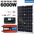 6000W 650W Mini Solar Off-grid System Panel+Controller+12V 110V220V Zpaxo 110V solar kit