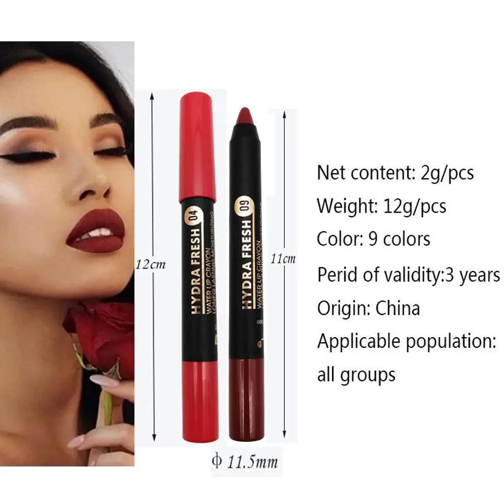 Cosmetic Long Lasting Nude Velvet Waterproof Matte Lipstick Pencil Zpaxo