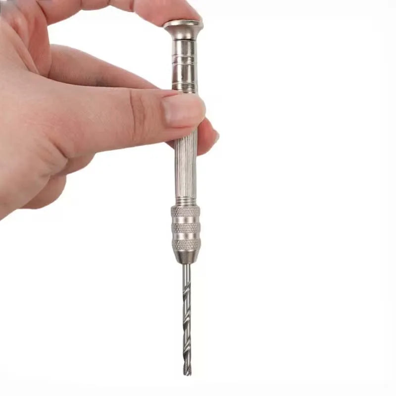11-Piece Micro Hand Drill Kit – 0.8–3.2mm Rotary Drill Set Micro Hand Drill Kit Zpaxo