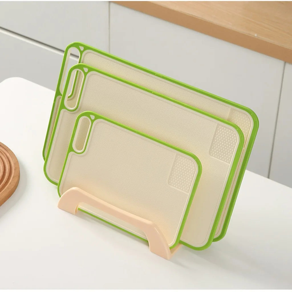 Kitchen Countertop Organizer – 3-Slot Cutting Board & Pot Lid Rack