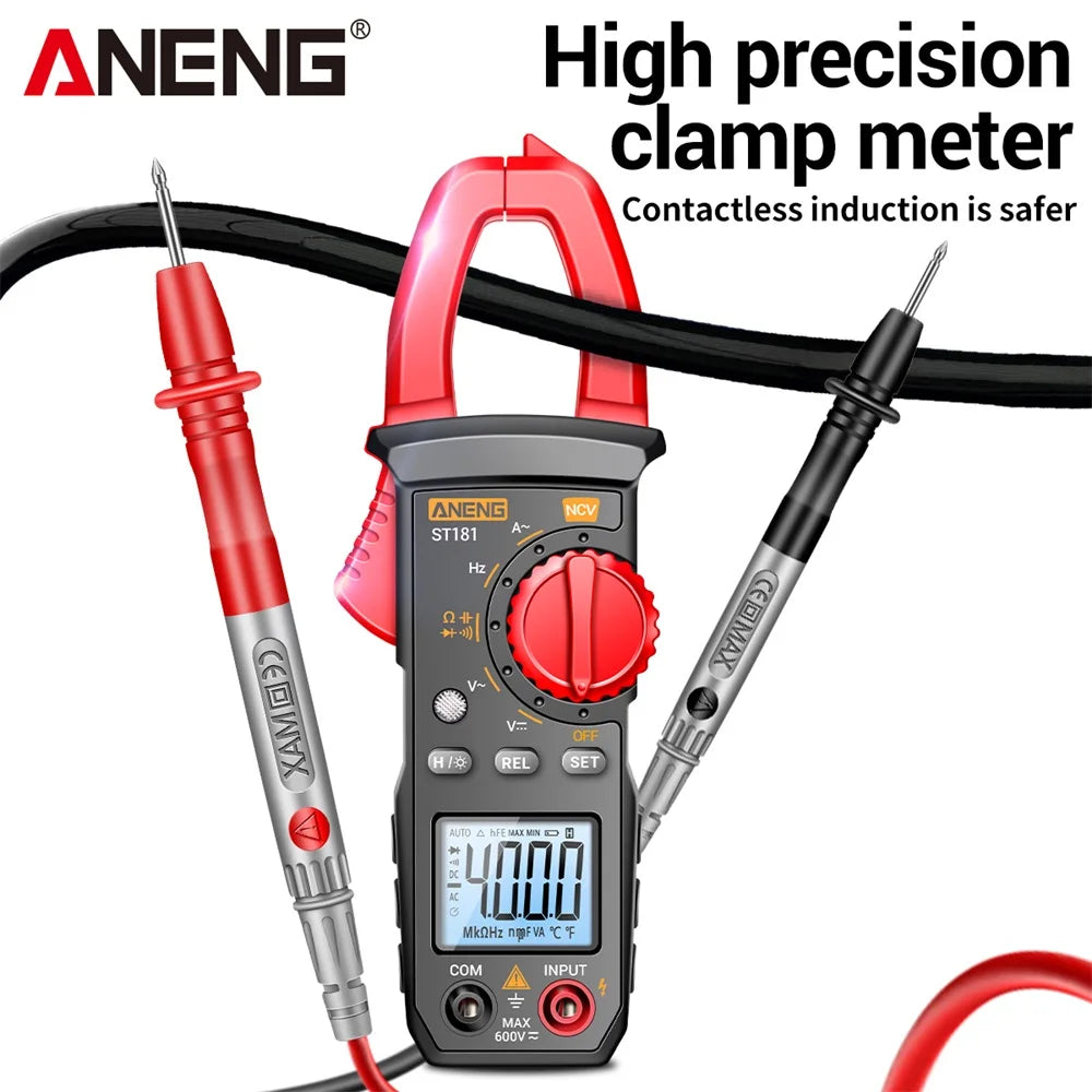 ANENG ST181 Digital Clamp Meter 4000 Counts Precision Multimeters AC