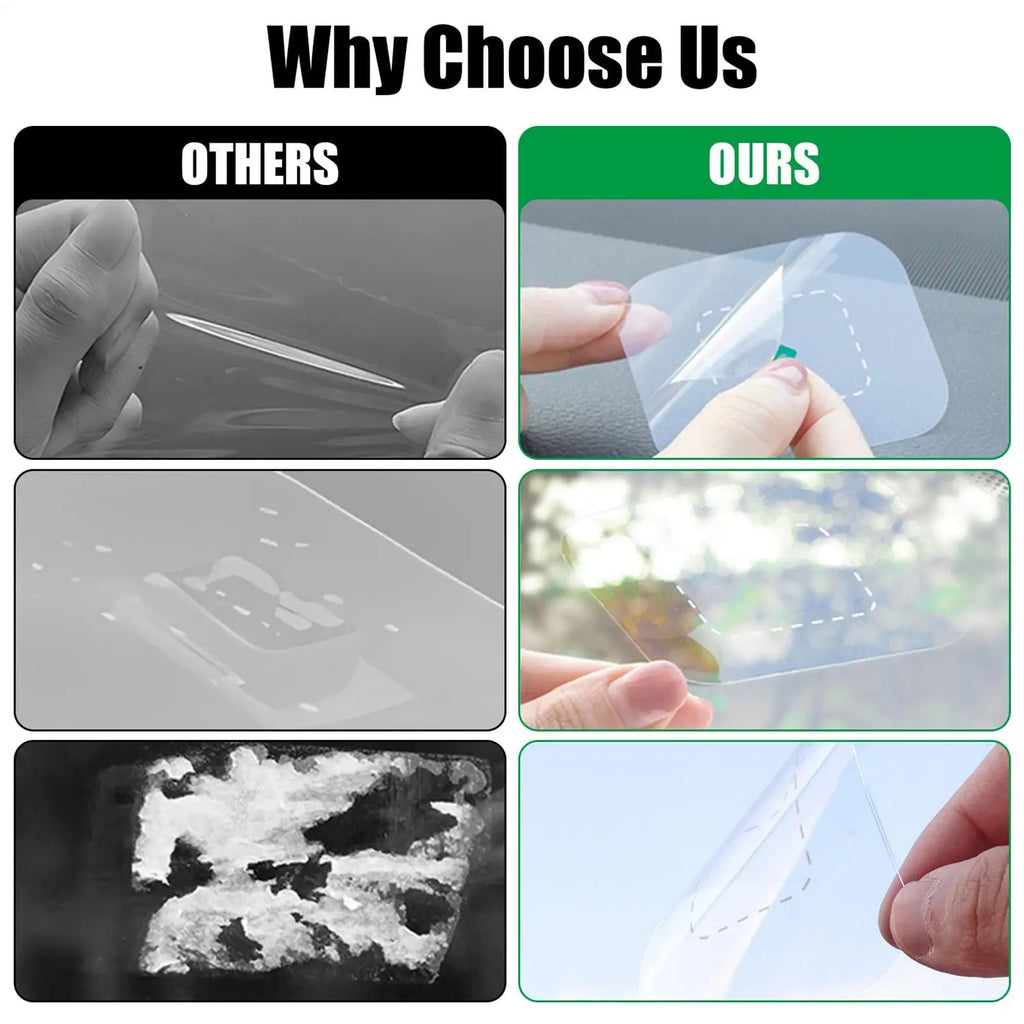 Sticker Shield For Windshields 6pcs Dash Cam Adhesive Electrostatic Stickers For Dash Cam Transparent Windshield Film Screen Zpaxo